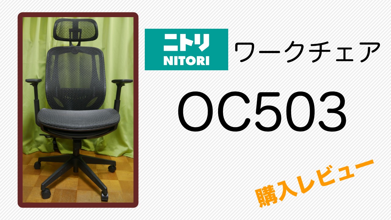 新作登場人気(神奈川県) ほほう新品　オフィスチェア (OC503 BK) ニトリ デスクチェア